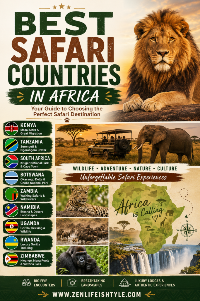 Best African Countries for safari